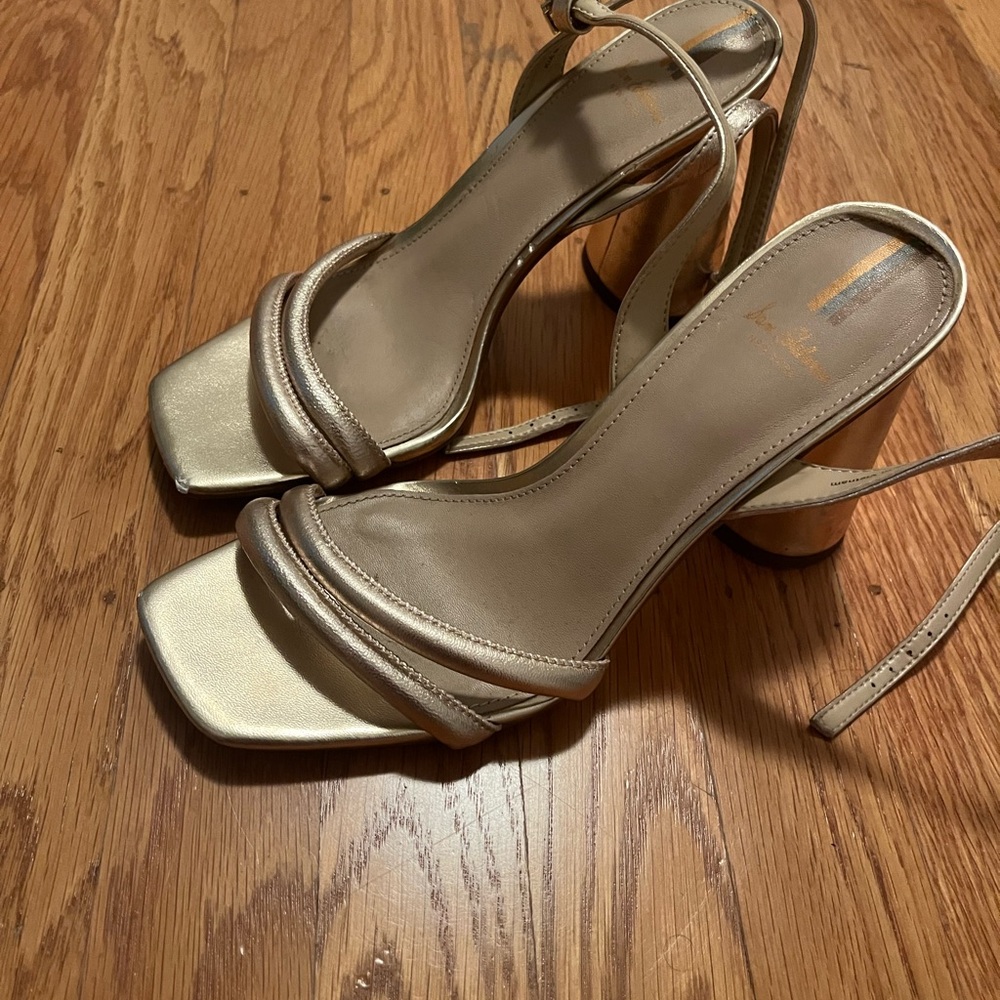 Sam Edelman Gold Strappy Heels